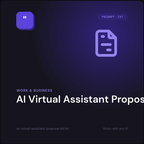 AI Virtual Assistant Proposal Kit prompt cover
