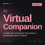 AI Virtual Companion AI prompt by KissMySkills, cover
