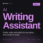 AI Writing Assistant AI skill by KissMySkills, cover