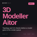 3D Modeller, Aitor AI skill by KissMySkills, cover