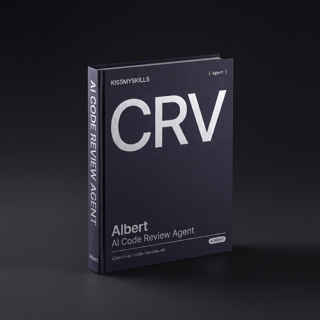 Code Review Claude agent by KissMySkills, hardcover volume cover