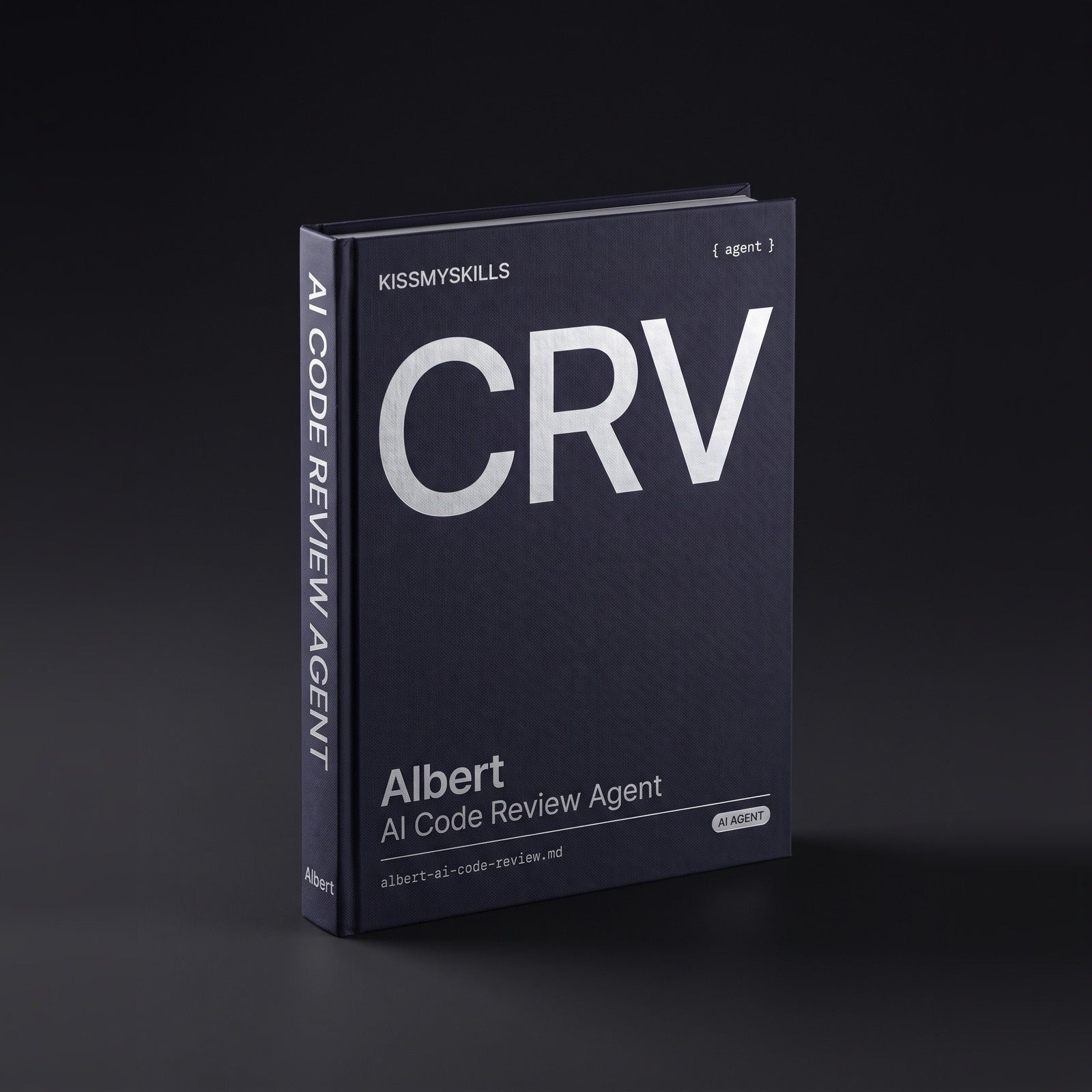 Code Review Claude agent by KissMySkills, hardcover volume cover