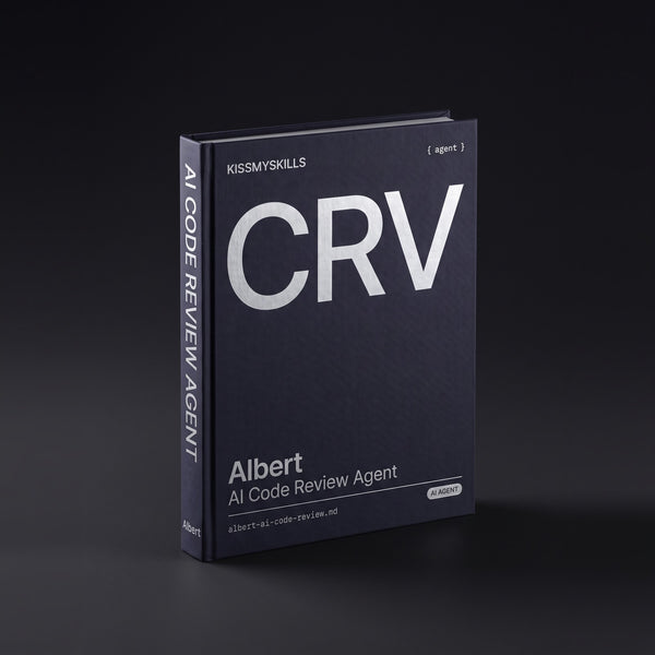 Code Review Claude agent by KissMySkills, hardcover volume cover