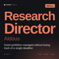 Research Director, Aldous AI skill by KissMySkills, cover