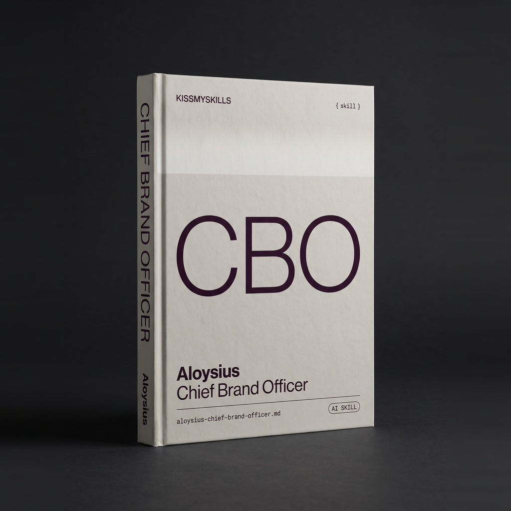 Chief Brand Officer Claude skill by KissMySkills, hardcover volume cover