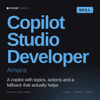 Copilot Studio Developer, Amara AI skill by KissMySkills, cover
