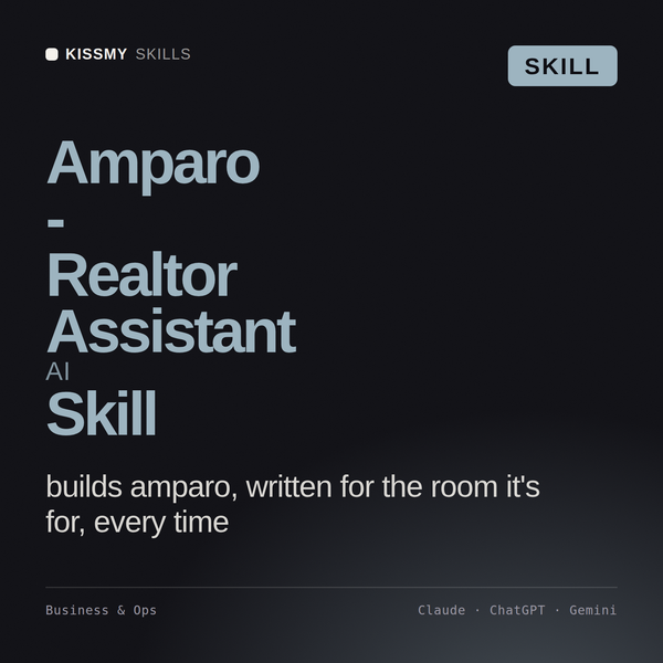 Amparo - Realtor Assistant AI Skill AI skill by KissMySkills, cover