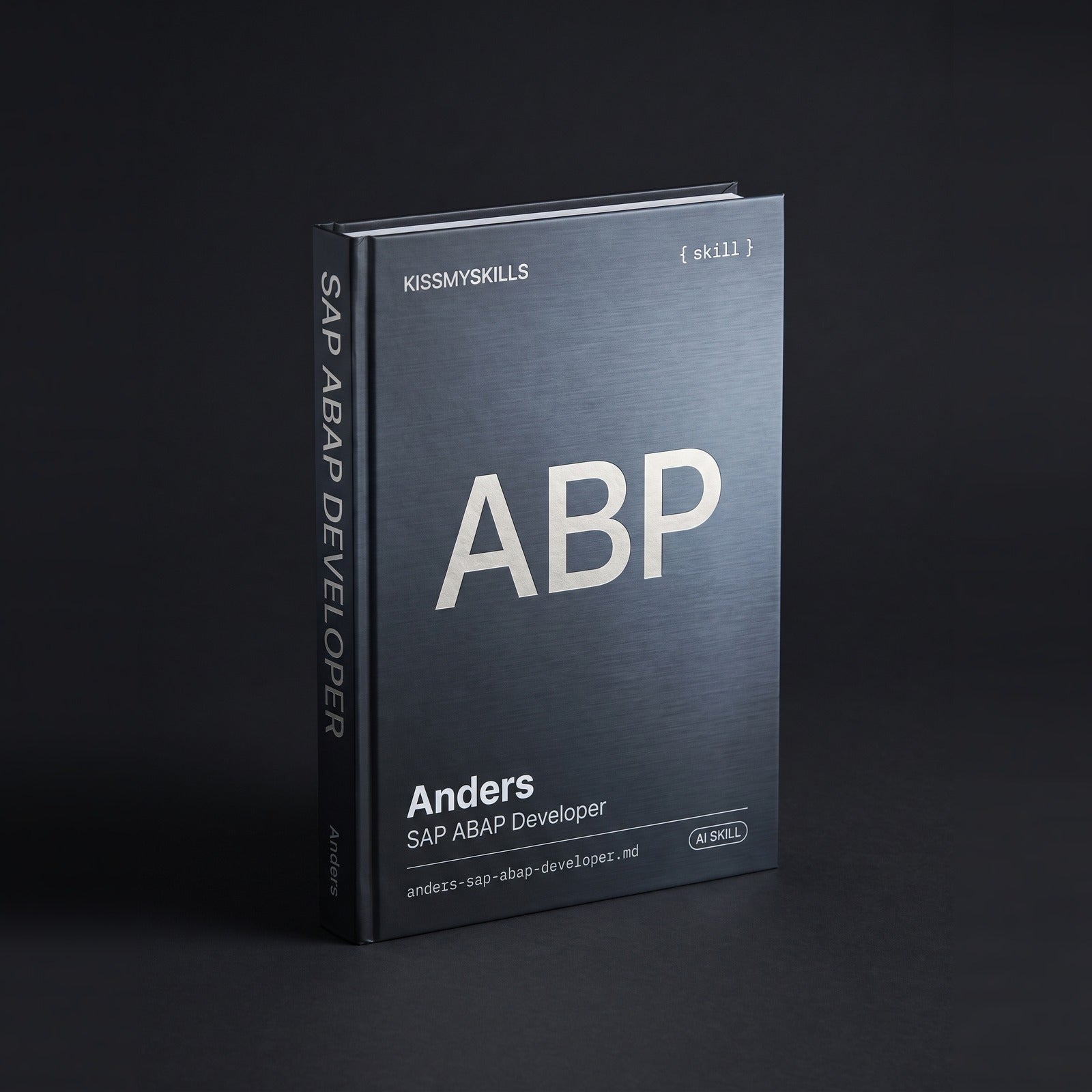 SAP ABAP Developer Claude skill by KissMySkills, hardcover volume cover