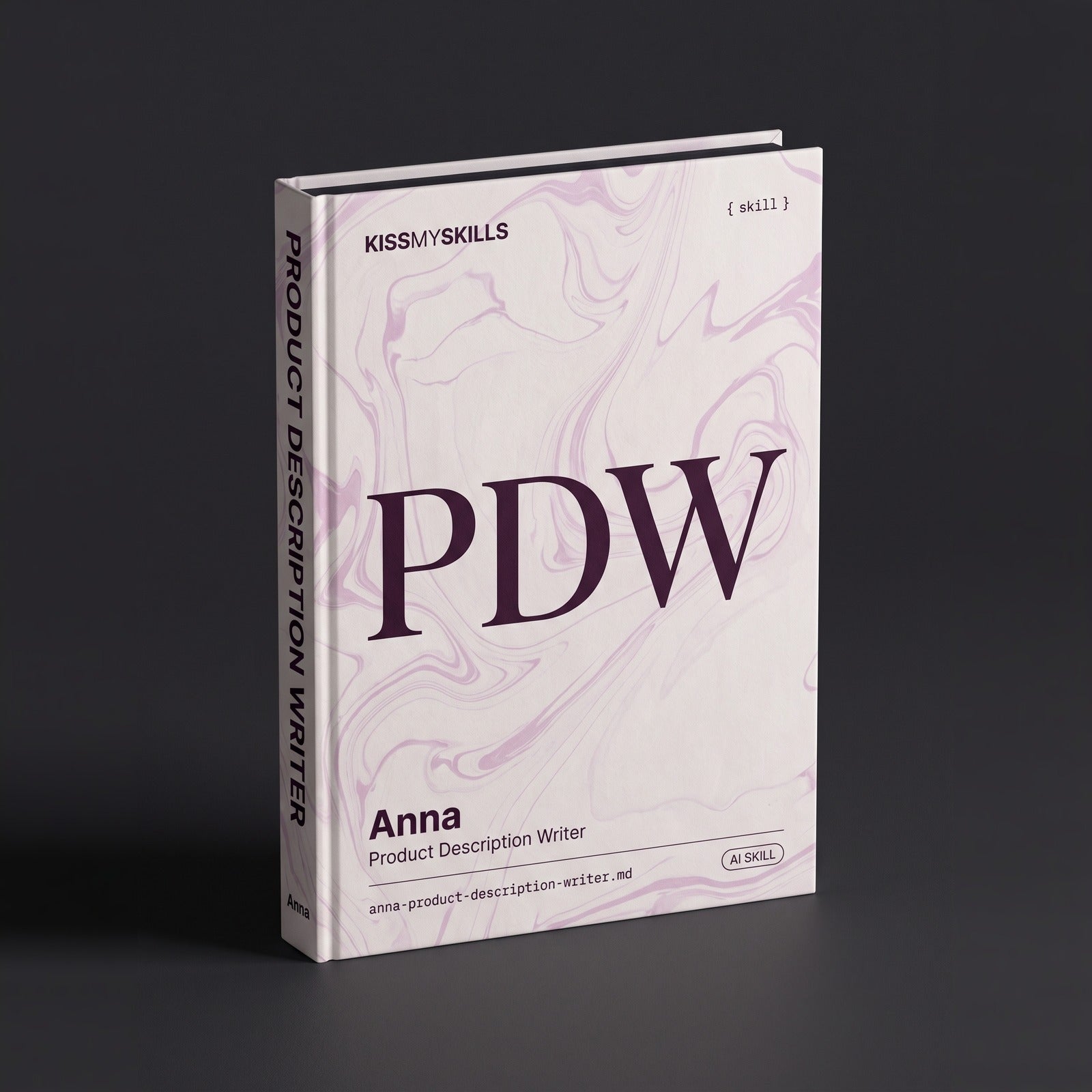 Product Description Writer Claude skill by KissMySkills, hardcover volume cover