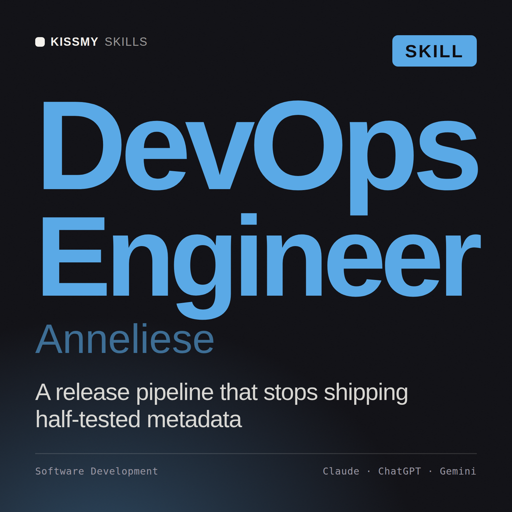 DevOps Engineer, Anneliese AI skill by KissMySkills, cover