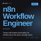 n8n Workflow Engineer, Ansel AI skill by KissMySkills, cover