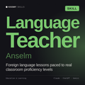Language Teacher, Anselm AI skill by KissMySkills, cover