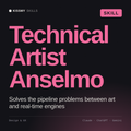 Technical Artist, Anselmo AI skill by KissMySkills, cover