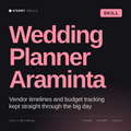Wedding Planner, Araminta AI skill by KissMySkills, cover
