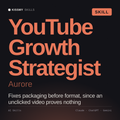 YouTube Growth Strategist, Aurore AI skill by KissMySkills, cover