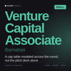 Venture Capital Associate, Barnabas AI skill by KissMySkills, cover
