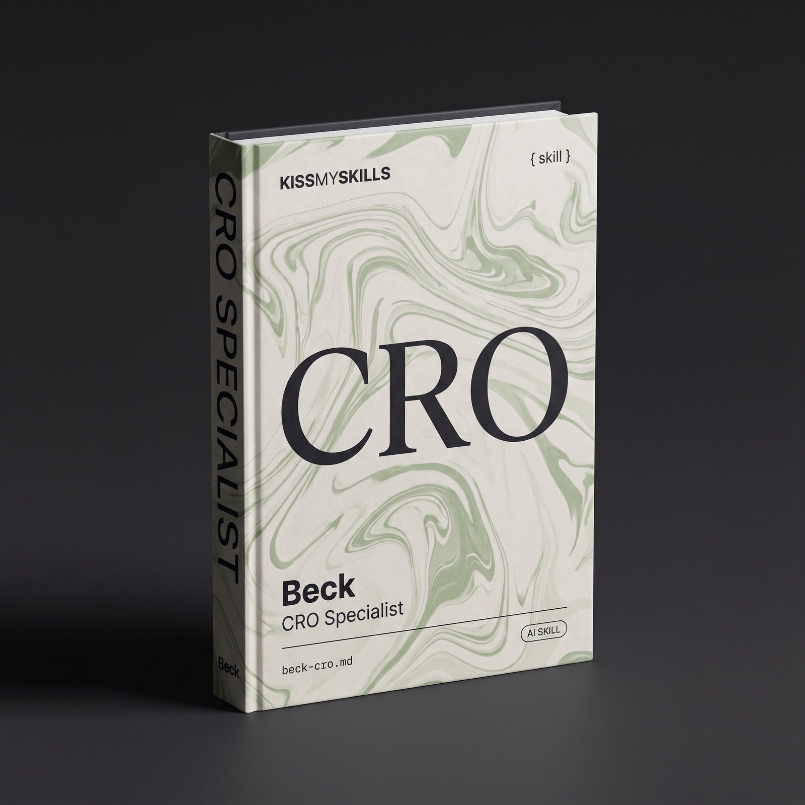 CRO Specialist Claude skill by KissMySkills, hardcover volume cover