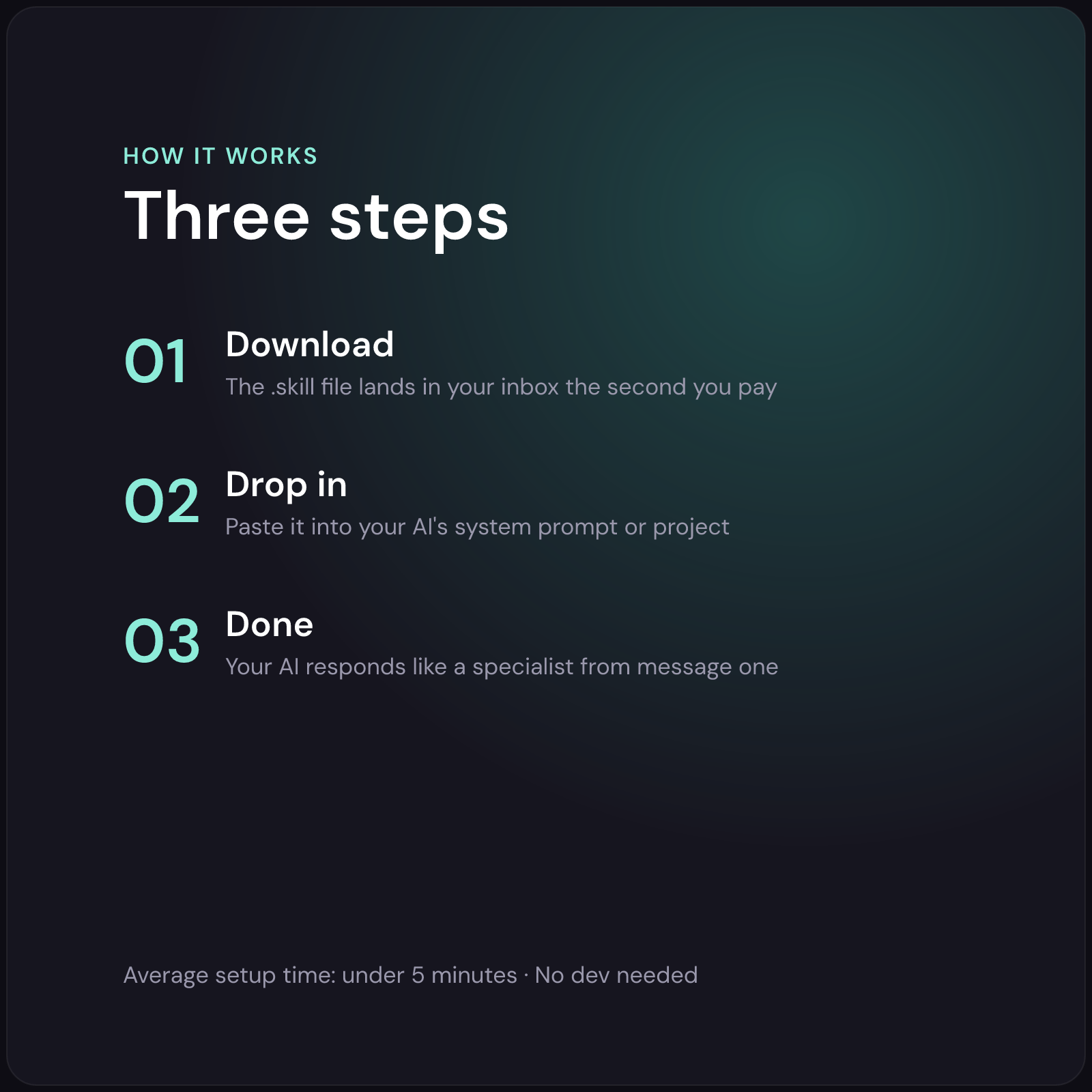 Benjamin — Mental Health Professional AI Skill — how it works in 3 steps