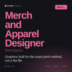 Merch and Apparel Designer, Berengaria AI skill by KissMySkills, cover