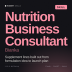 Nutrition Business Consultant, Bianka AI skill by KissMySkills, cover