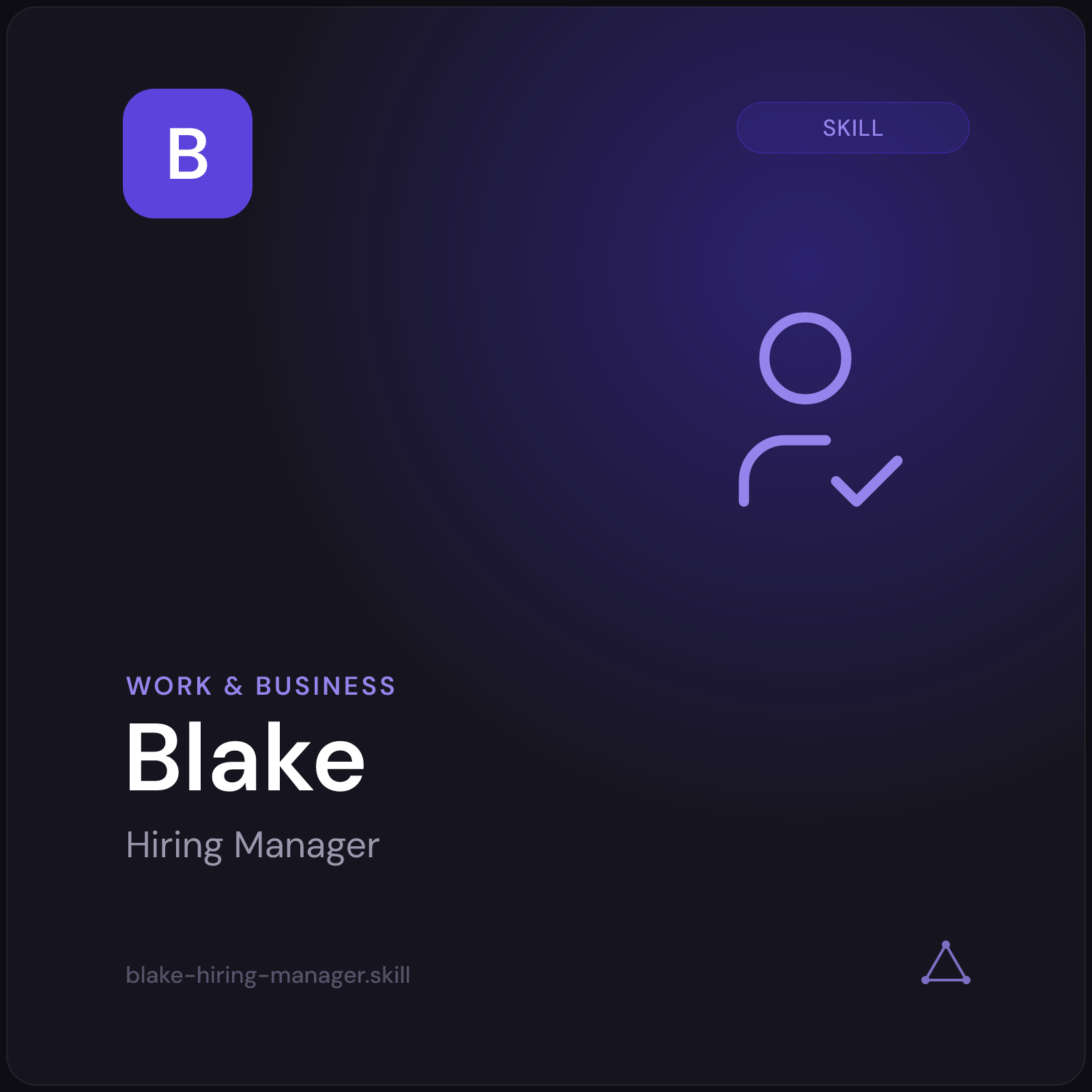 Blake — Hiring Manager AI Skill preview 3