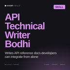 API Technical Writer, Bodhi AI skill by KissMySkills, cover