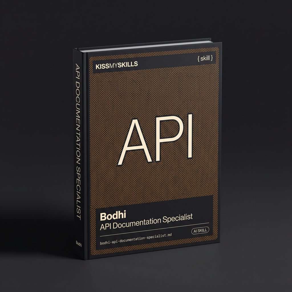 API Documentation Specialist Claude skill by KissMySkills, hardcover volume cover