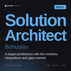 Solution Architect, Bohuslav AI skill by KissMySkills, cover