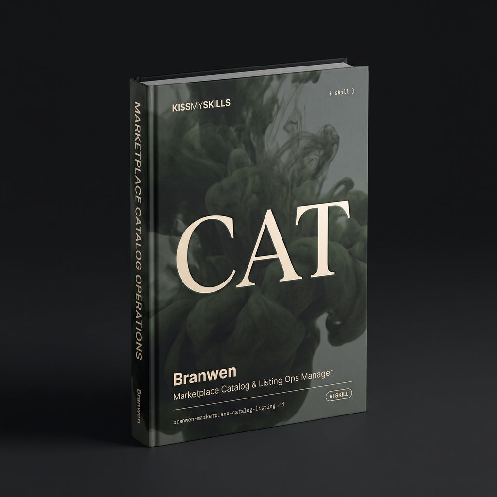 Branwen - Marketplace Catalog & Listing Operations Manager Claude skill by KissMySkills, hardcover volume cover