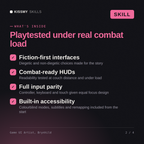What's inside the Game UI Artist, Brynhild AI skill: Fiction-first interfaces, Combat-ready HUDs, Full input parity, Built-in accessibility