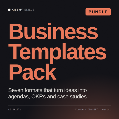 Business Templates Pack AI bundle by KissMySkills, cover