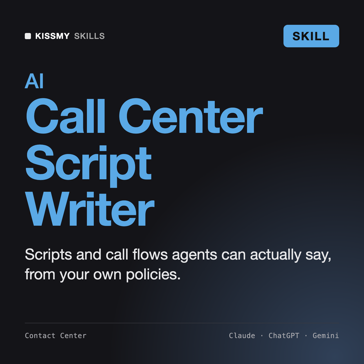 Call Center Script Writer