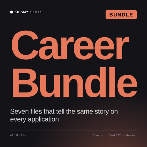 Career Bundle AI bundle by KissMySkills, cover