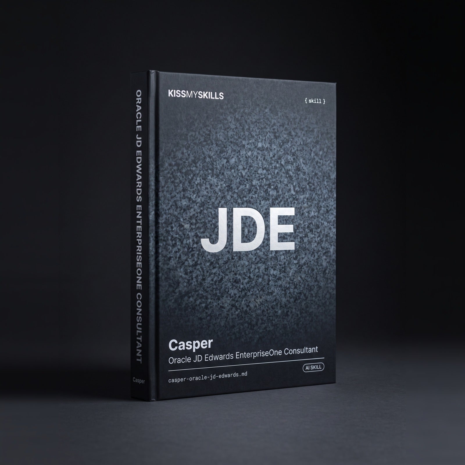 Casper - Oracle JD Edwards EnterpriseOne Consultant Claude skill by KissMySkills, hardcover volume cover