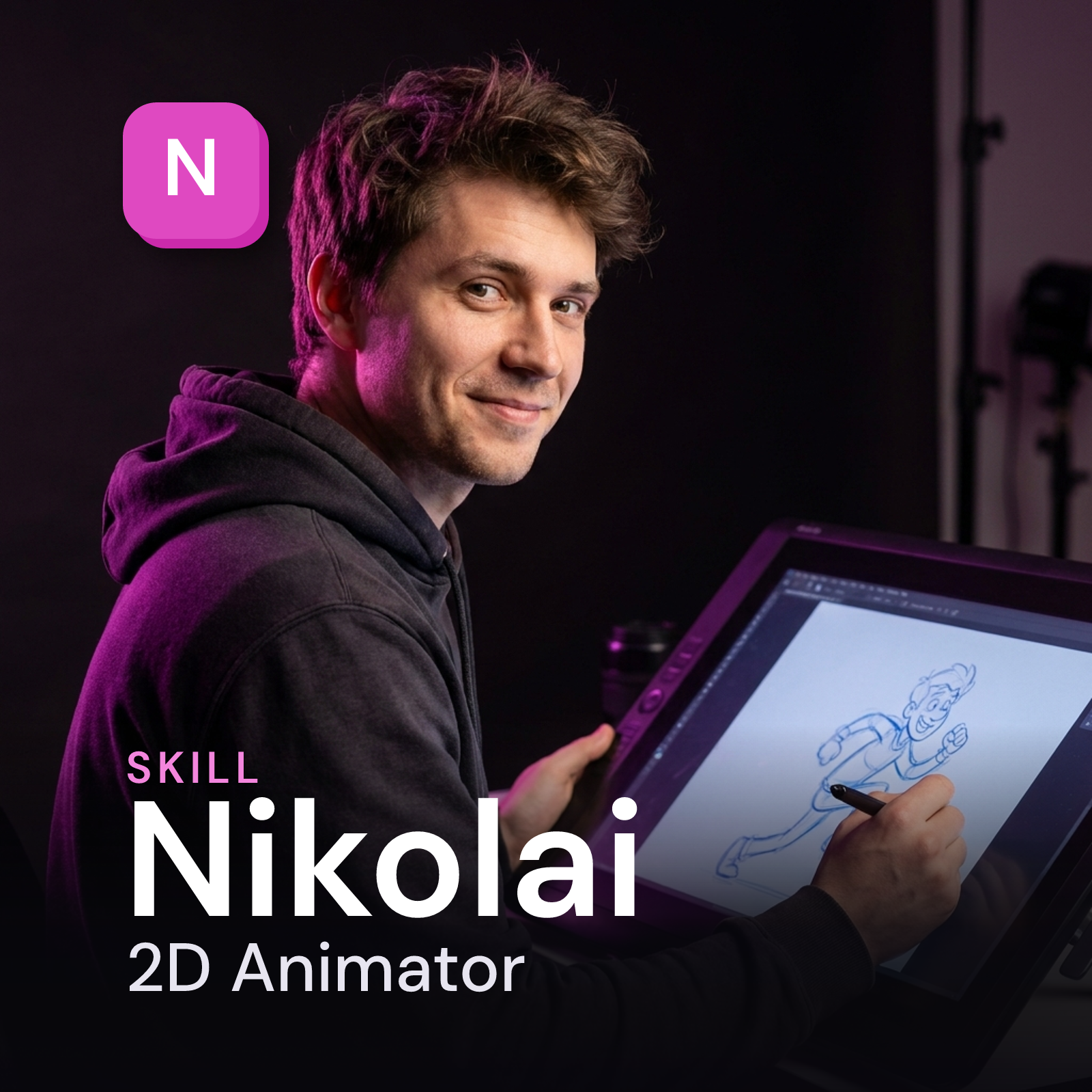 Nikolai - 2D Animator AI Skill