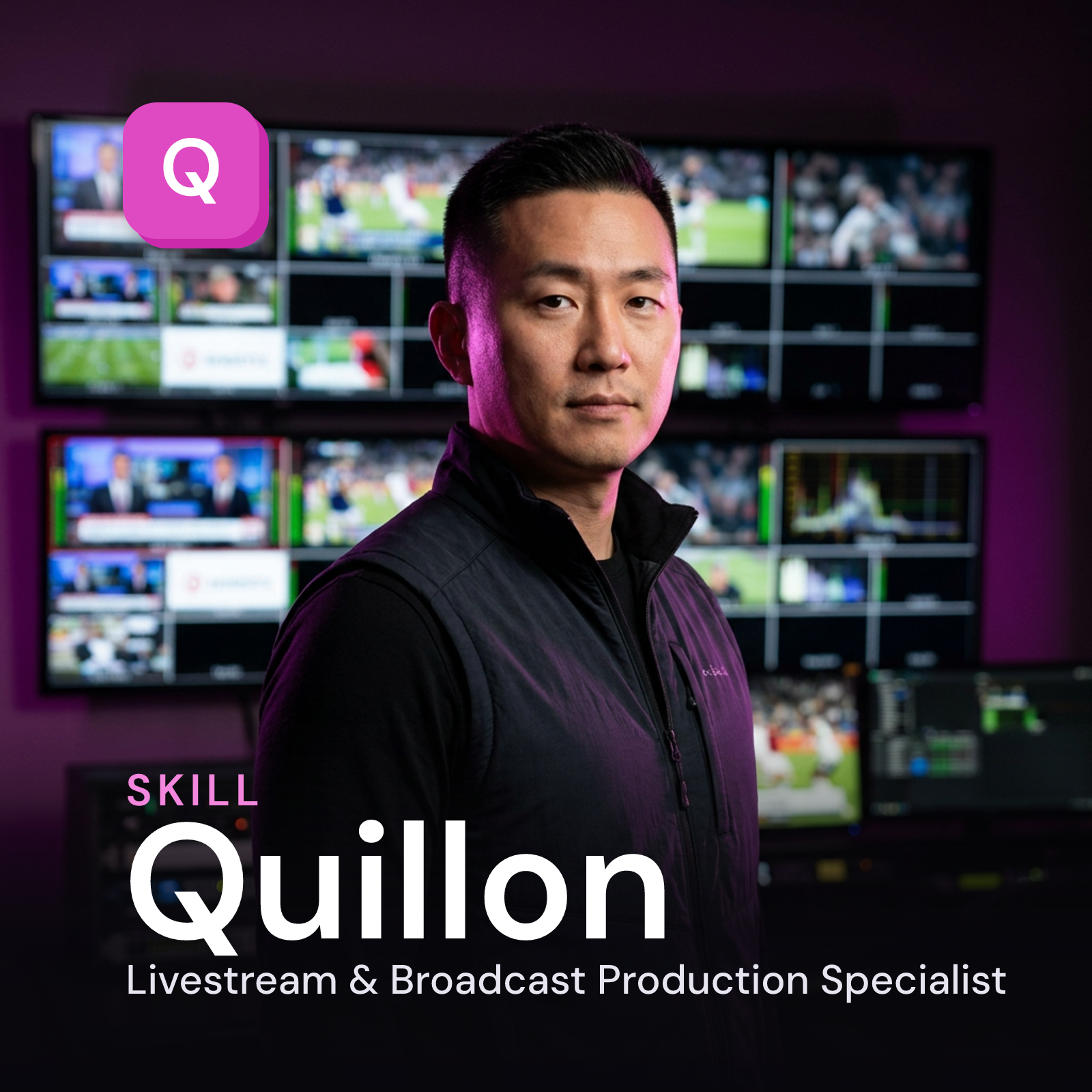 Quillon - Livestream & Broadcast Production Specialist AI Skill
