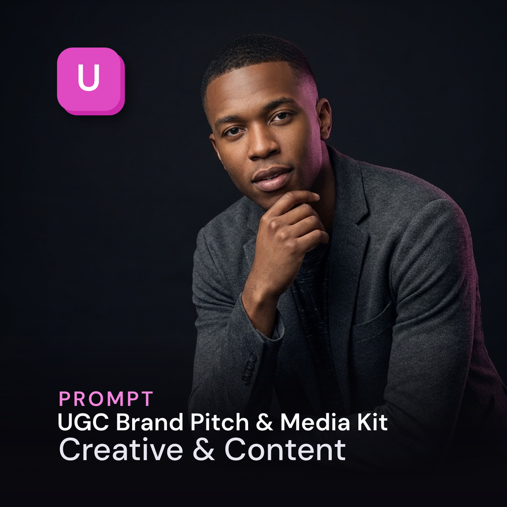 UGC Brand Pitch & Media Kit — Creative & Content Prompt