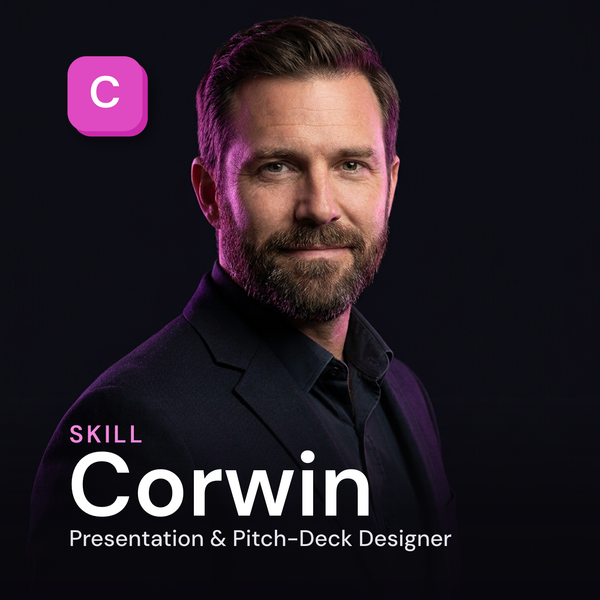 Corwin — Presentation & Pitch-Deck Designer AI Skill