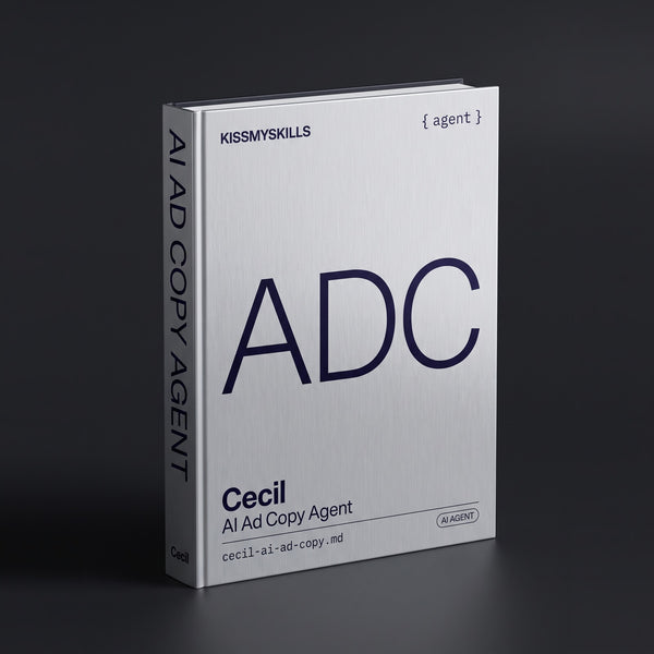 Ad Copy Claude agent by KissMySkills, hardcover volume cover