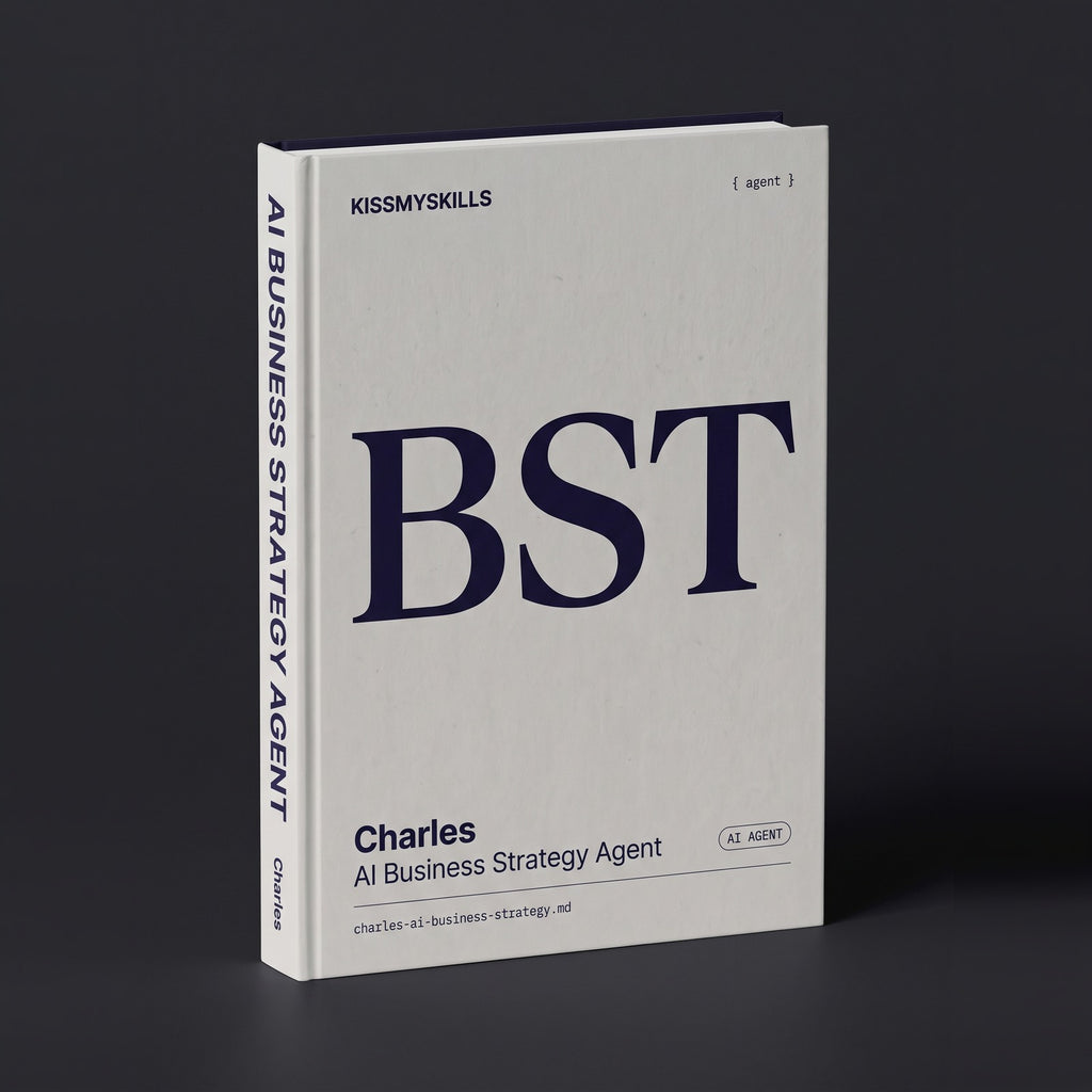 Business Strategy Claude agent by KissMySkills, hardcover volume cover