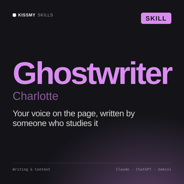 Charlotte - 代筆寫作 AI Skill