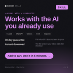 The Ghostwriter, Charlotte AI skill works with Claude, ChatGPT, Gemini and any AI chat, 30-day money-back guarantee