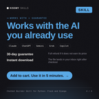 The Chatbot Builder Skill for Python: Flask and Django AI skill works with Claude, ChatGPT, Gemini and any AI chat, 30-day money-back guarantee