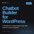 Chatbot Builder for WordPress AI skill by KissMySkills, cover