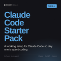 Claude Code Starter Pack AI skill by KissMySkills, cover