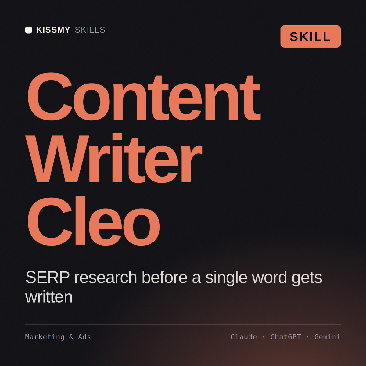 Cleo - Blog Content Writer AI Skill