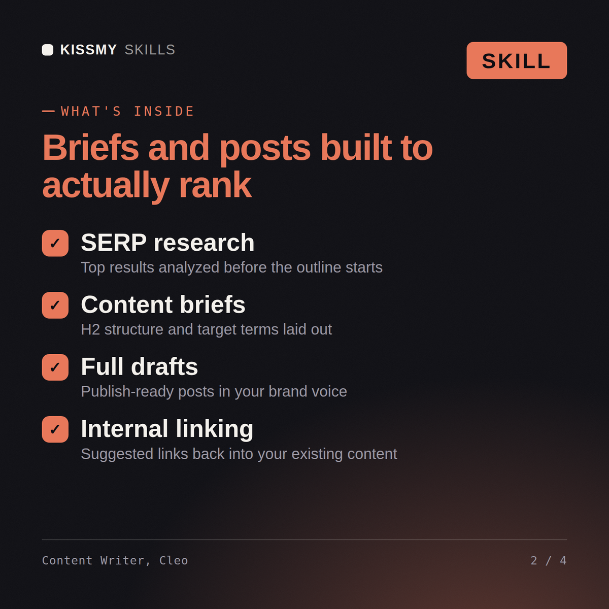 Cleo - Blog Content Writer AI Skill