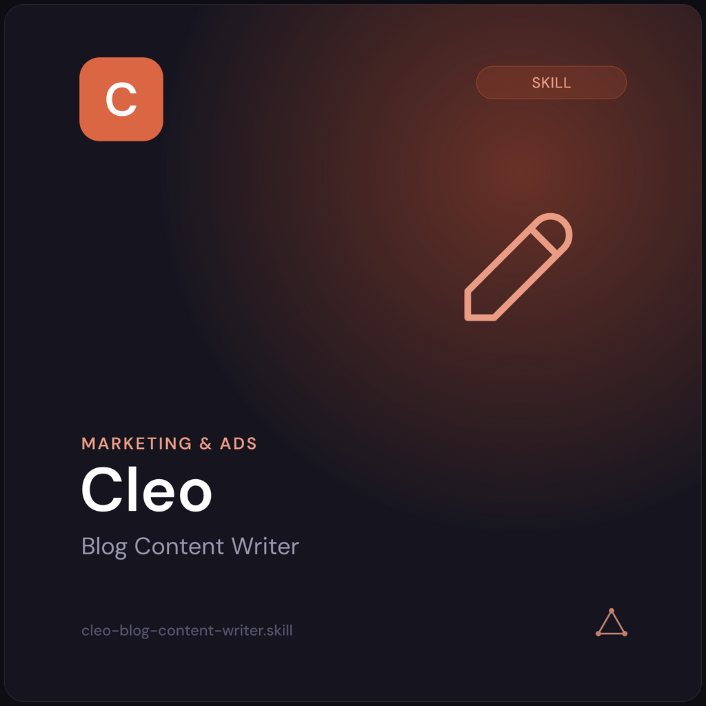 Cleo — Blog Content Writer AI Skill preview 3