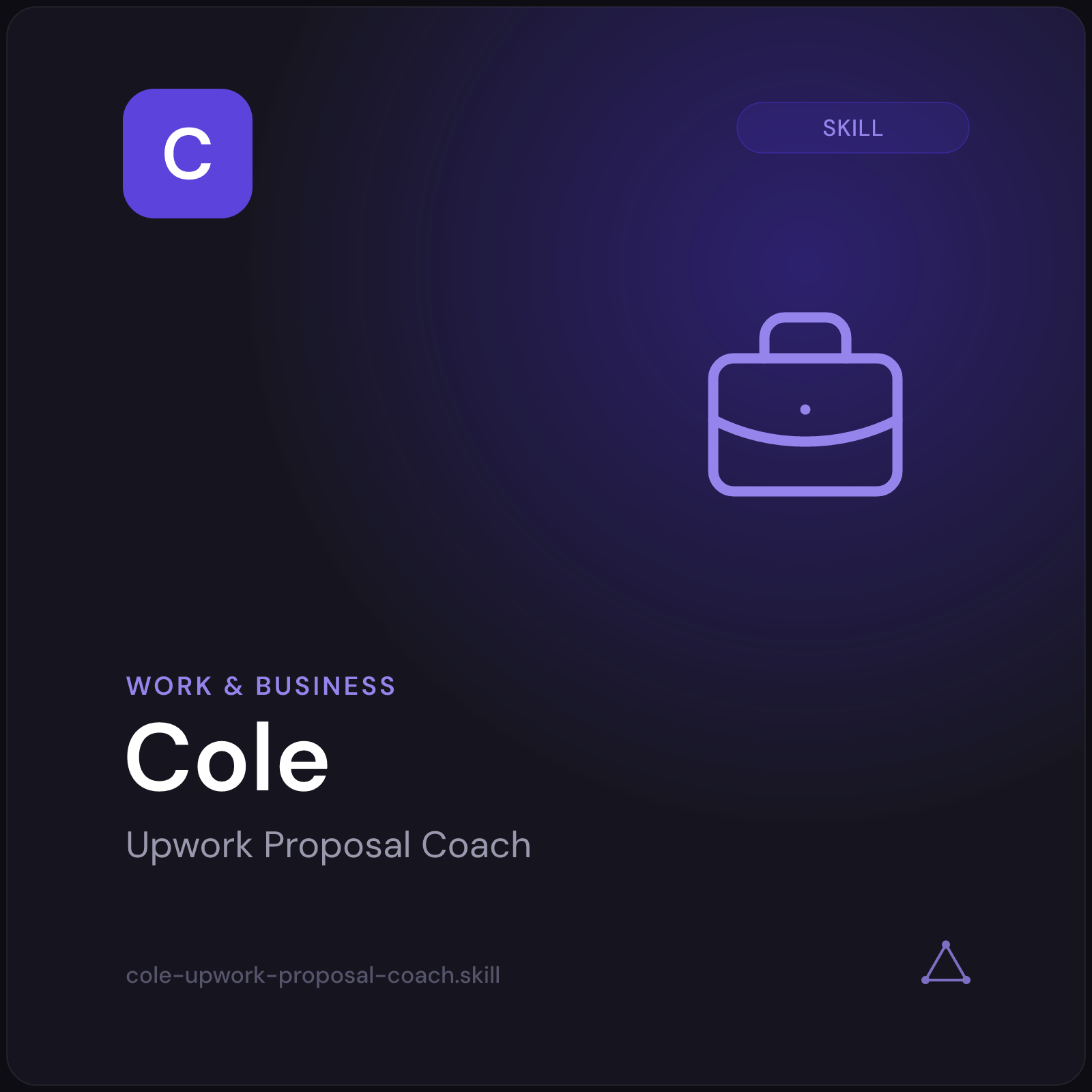 Cole - Upwork Proposal Coach AI Skill cover