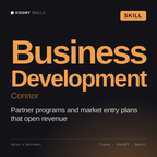 Business Development, Connor AI skill by KissMySkills, cover